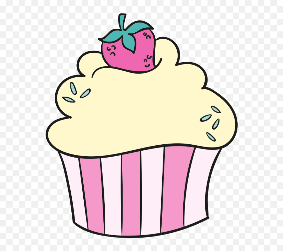 Cupcakes Bake Desserts Pastel Cute Food Bakery - Cupcakes Pastel Clip Art Emoji,Emoji Desserts