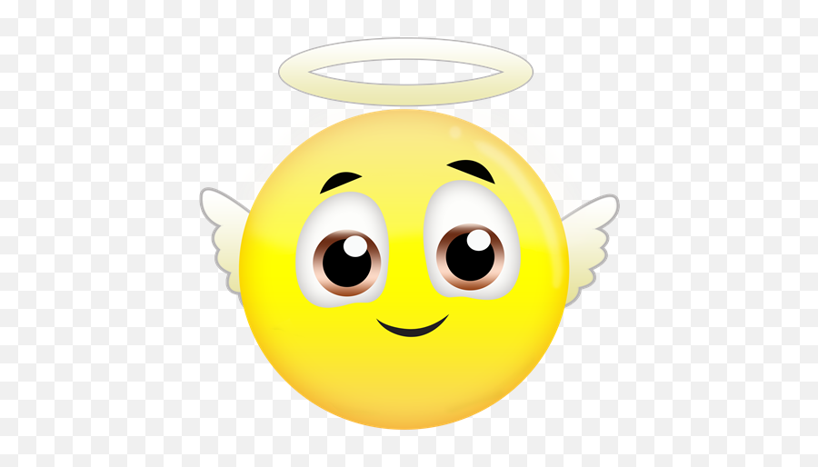 Download Hd Free Angel Emoji - Emojis Images In Black Background,Angel Emoji Png