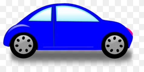 Blue Clipart Car - Emoji