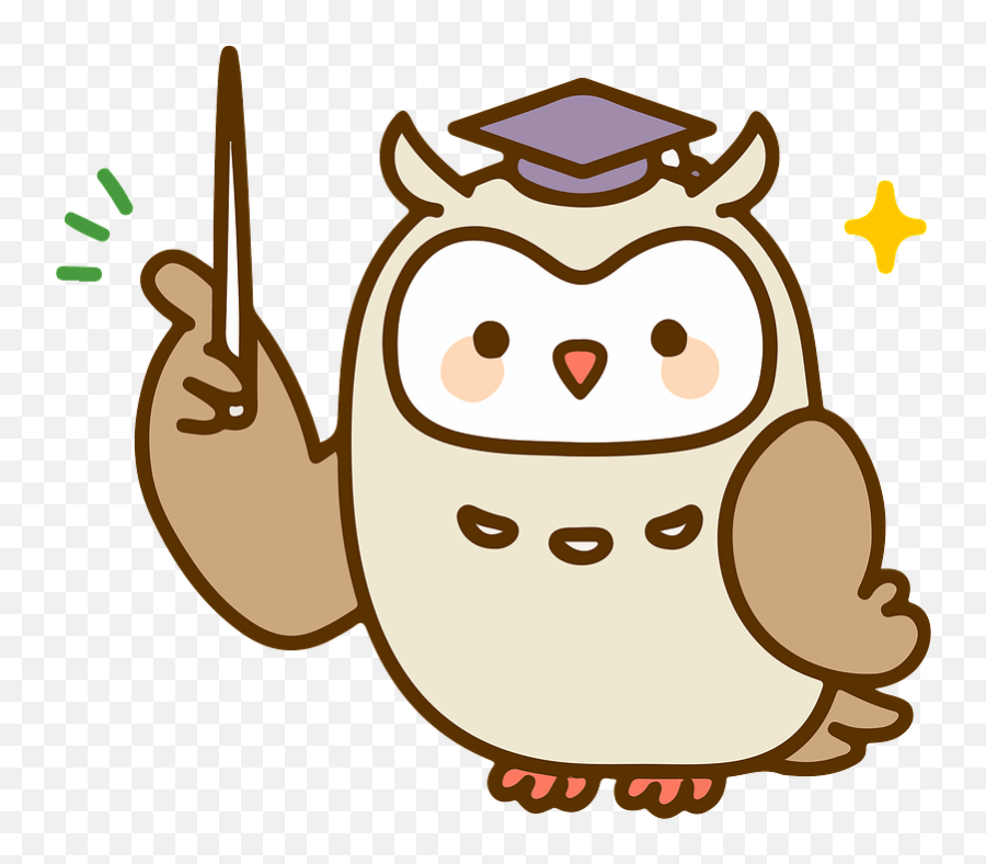 Owl Teacher Clipart - Teacher Owl Png Emoji,Emoji Owl