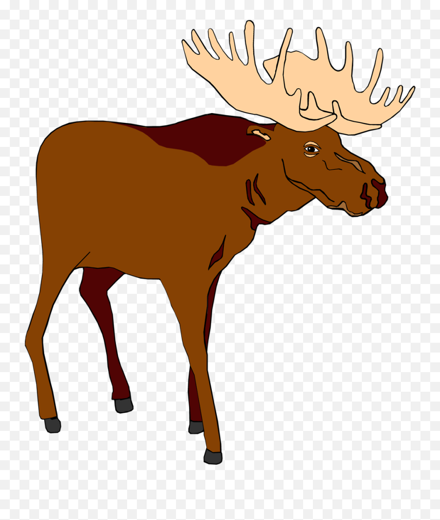 Free Moose Cliparts Cartoon Download - Moose Clipart Transparent Emoji,Moose Emoji