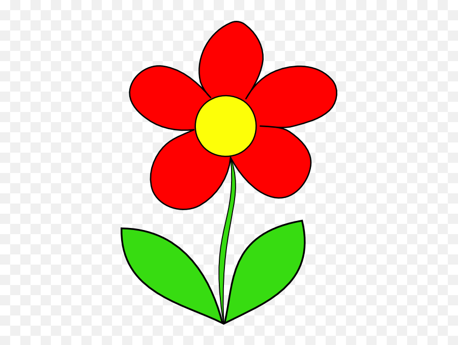 Red Flower Clipart - Red Flower Clip Art Emoji,Red Flower Emoji