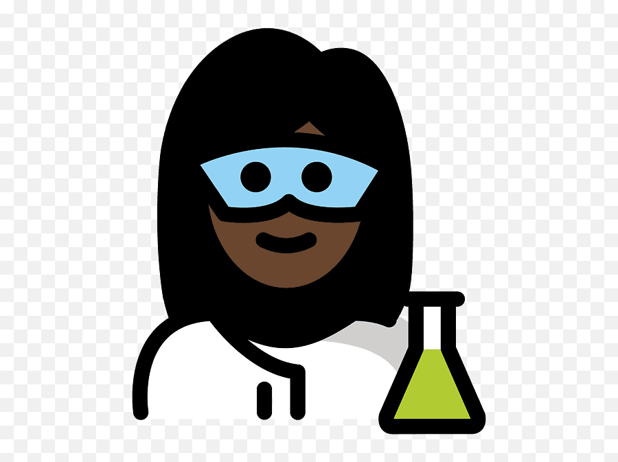 Woman Scientist Emoji Clipart Free Download Transparent - Emoji,Black Man Emoji