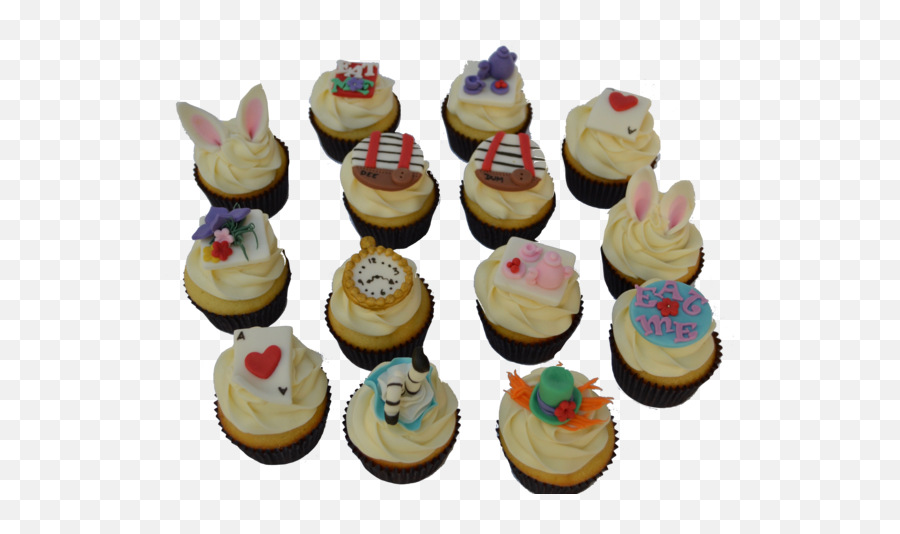 Download Mad Hatter Cupcakes - Cupcake Emoji,Emoji Cupcakes