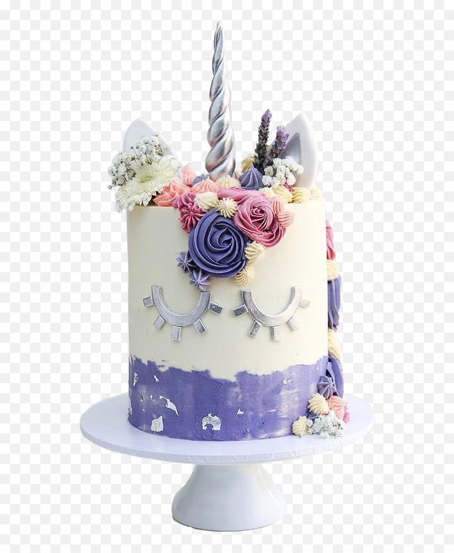 Purple Cake Unicorn Freetoedit - Cake Decorating Emoji,Unicorn Emoji Cake