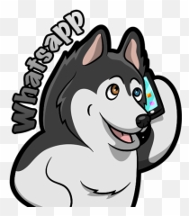 Husky Clipart Emoji Transparent Free For - Cartoon