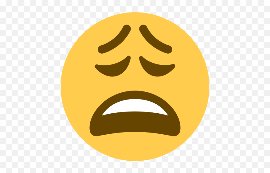 Weary Face Emoji Meaning With Pictures - Weary Emoji Twitter,Weary Emoji