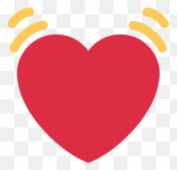 Beating Heart Emoji Meaning With Pictures - Twitter Emoji Hearts Png,Emoji Heart