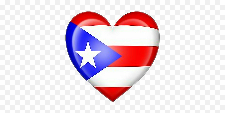 Puerto Rico Corazòn Bandera Flag - Flag Emoji,Puerto Rico Flag Emoji