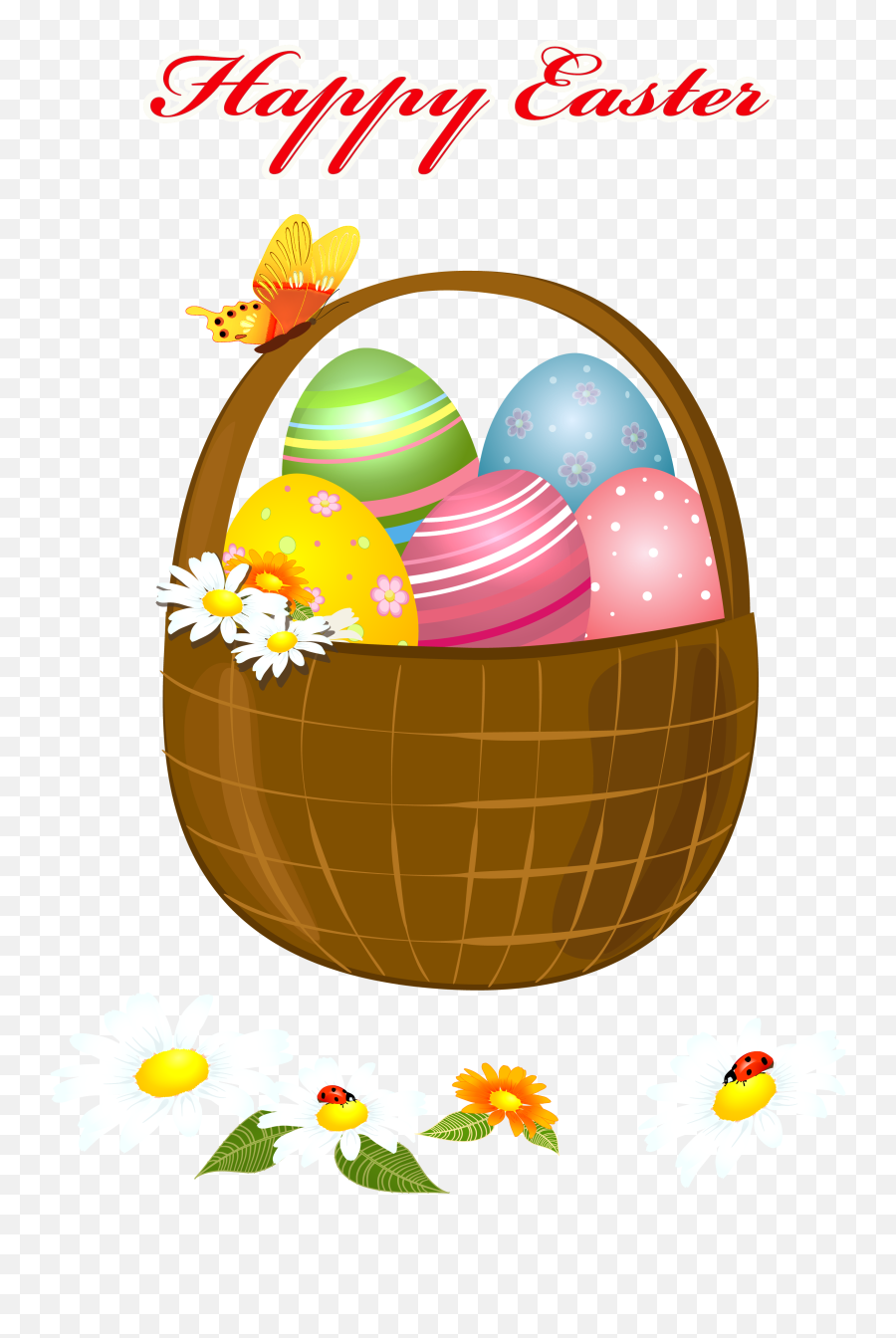 Clipart Happy Easter Basket Clipart - Easter Basket Clipart Emoji,Easter Basket Emoji