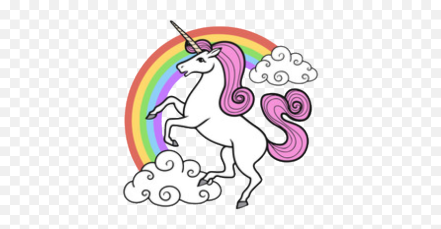 Unicorn Png And Vectors For Free - Cartoon Unicorn On A Rainbow Emoji,Unicorn Head Emoji