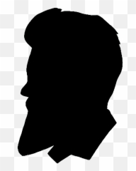 Keywords Men Beard Hipster - Silhouette Of Man With Beard Emoji,Adults Only Emoji Free