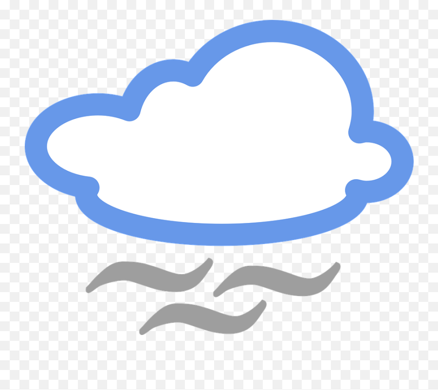 Fog Mist Foggy - Windy Weather Symbol Clipart Emoji,Smoke Cloud Emoji