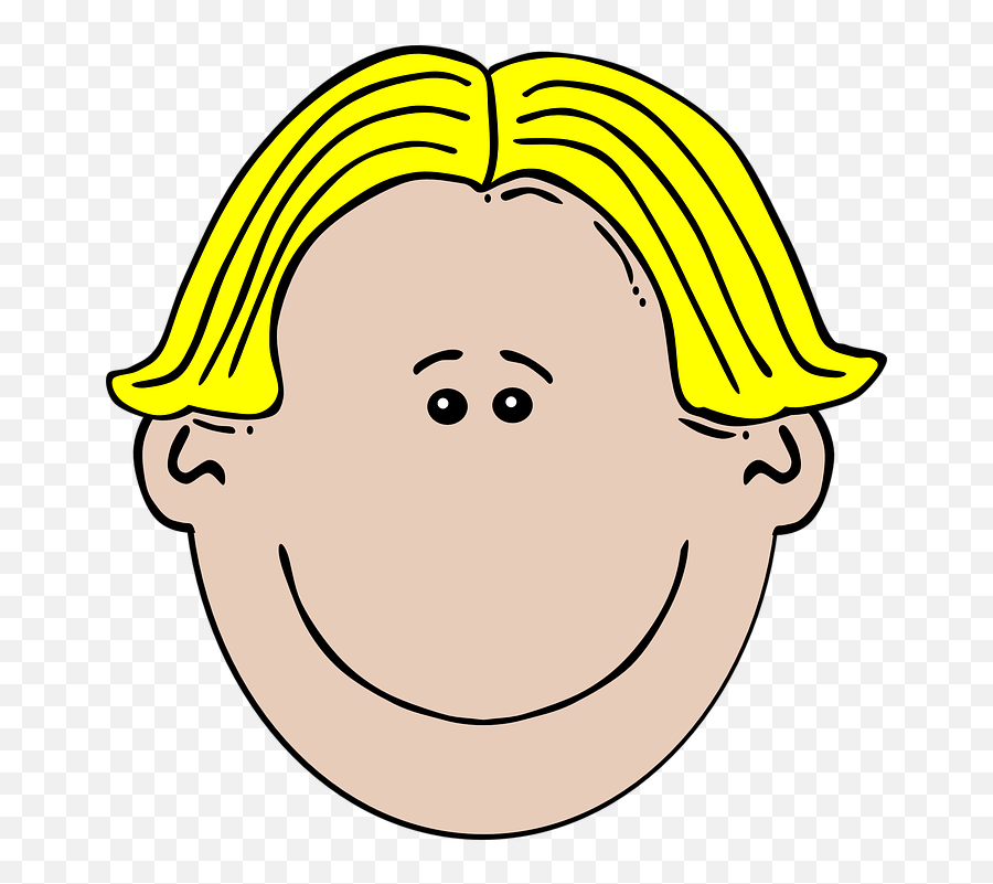 Free Blonde Woman Vectors - Blonde Hair Boys Cartoon Emoji,Gun To The Head Emoji