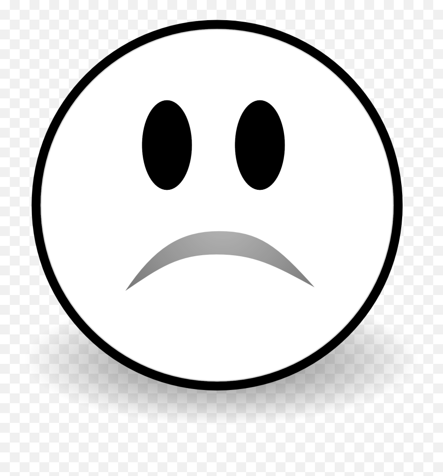 Sad Emoji Coloring Pages - Sad Clip Art Black And White,Sad Emoji