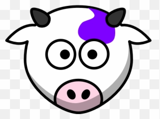 Cow Face Clip Art - Cartoon Cow Head Png Emoji,Cow Face Emoji