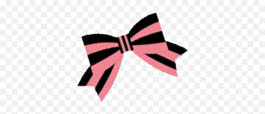 Cute Pink Black Bow Aliceinwonderland - Clip Art Emoji,Black Bow Emoji