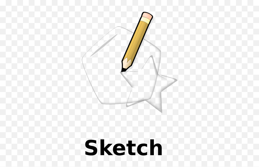 Sketch With Pencil - Clip Art Emoji,Pencil Dress Emoji