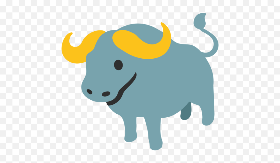 Water Buffalo Emoji - Water Buffalo Cartoon,Buffalo Emoji