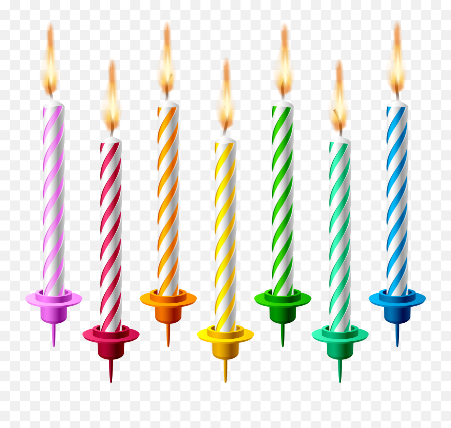Birthday Candle Clipart Transparent Emoji,Emoji Birthday Candles