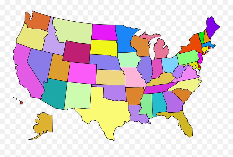 Where Could You Go - Blank Map Of Usa Color Emoji,Open Door Emoji