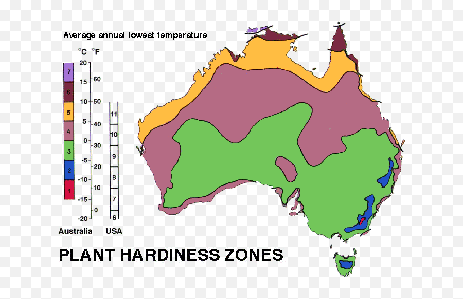 Australian Hardiness Zone Maps - Weather Climate Palmtalk Australia Hardiness Zones Emoji,Temperature Emoji