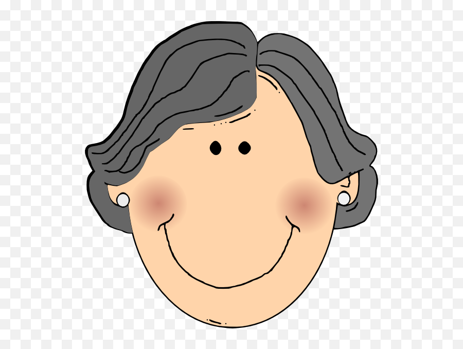 Clipart Face Grandmother Clipart Face Grandmother - Grandma Clipart Face Emoji,Candy Face Lemon Pig Emoji