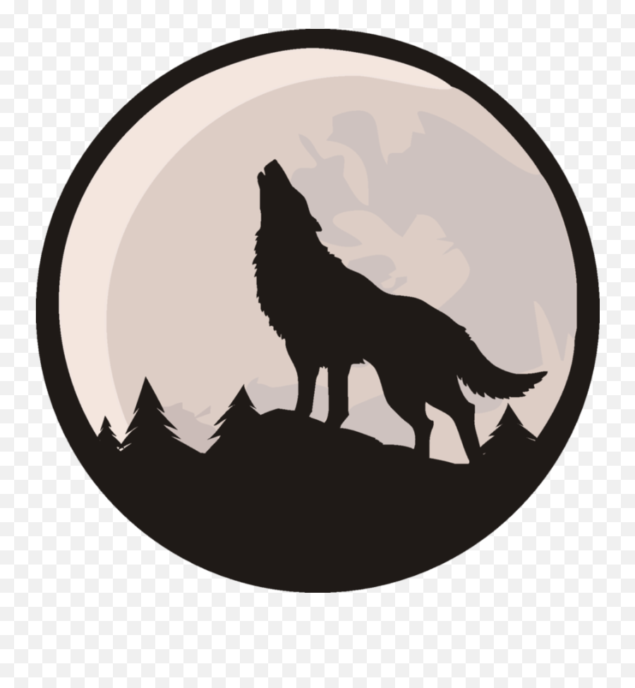 Wolf Werewolf Animal Moon Freetoedit Picsart Cute - Howling Wolf Vector Png Emoji,Werewolf Emoji