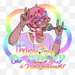 thank You All So Much For 200 Follower I Clipart - Full Size Art Emoji