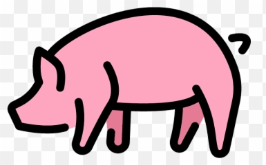 Pig Emoji Clipart - Cerdo Clipart,Pig Emoji