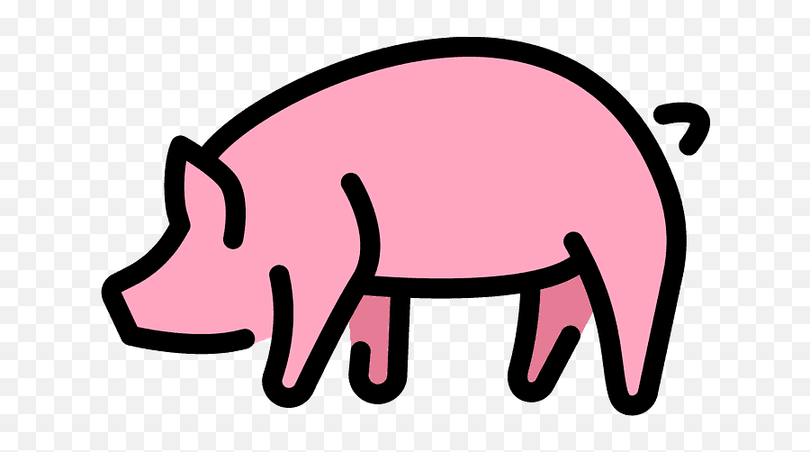 Pig Emoji Clipart - Cerdo Clipart,Pig Emoji