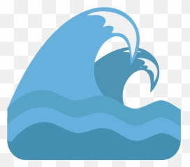 Emojione1 1f30a - Clip Art Blue Wave Emoji,6 God Emoji