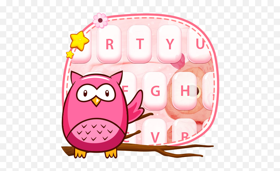 Pink Owl - Tree Branch Emoji,Owl Emojis For Android