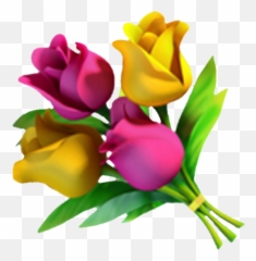 Transparent Flower Emoji Png - Flowers