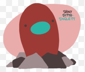 A Shiny Diglett With A Ditto Face But - Illustration Emoji,Ditto Emoji