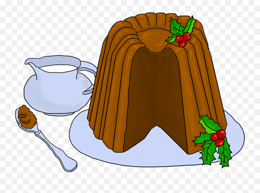 Pudding Christmas - Puding Kartun Emoji,Chocolate Pudding Emoji