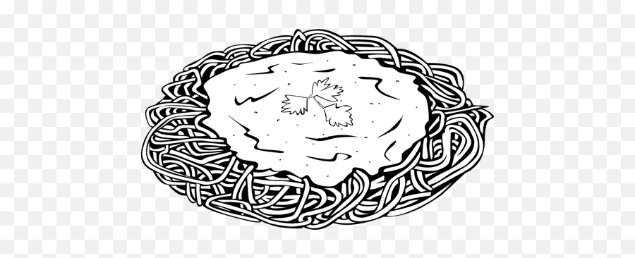 Vector Clip Art Of Spaghetti - Spaghetti Clip Art Black And White Emoji,Pumpkin Pie Emoji