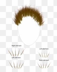 Face Shape With Hair Parts - Grass Emoji,Emotions On Facebook