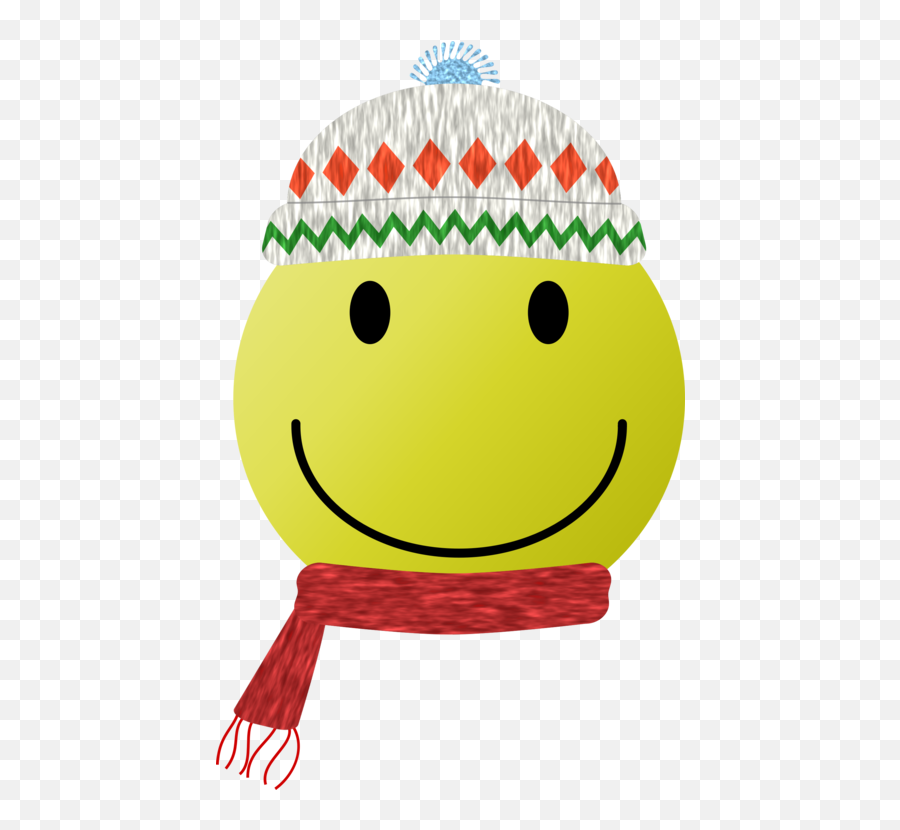 Emoticon Pink Cheek Png Clipart - Winter Smiley Emoji,Emoticon