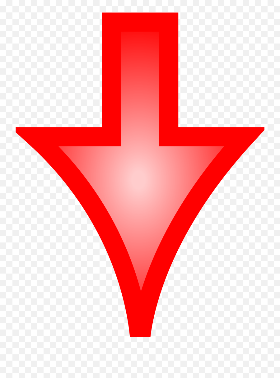 Red Arrow Pointing Down Png - Downward Arrow Transparent Red Emoji,Pointing Down Emoji