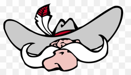 Rebel Mascot Clipart - Unlv Rebels Logo Transparent Emoji,Confederate Flag Emoji