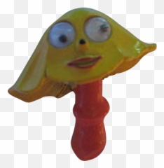 Download HD Rare 1960s Googly Eyes Mushroom Figural Orange - With Png Emoji