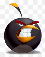 Download Angry Birds Bomb - Full Size PNG Image PNGkit Cartoon Emoji
