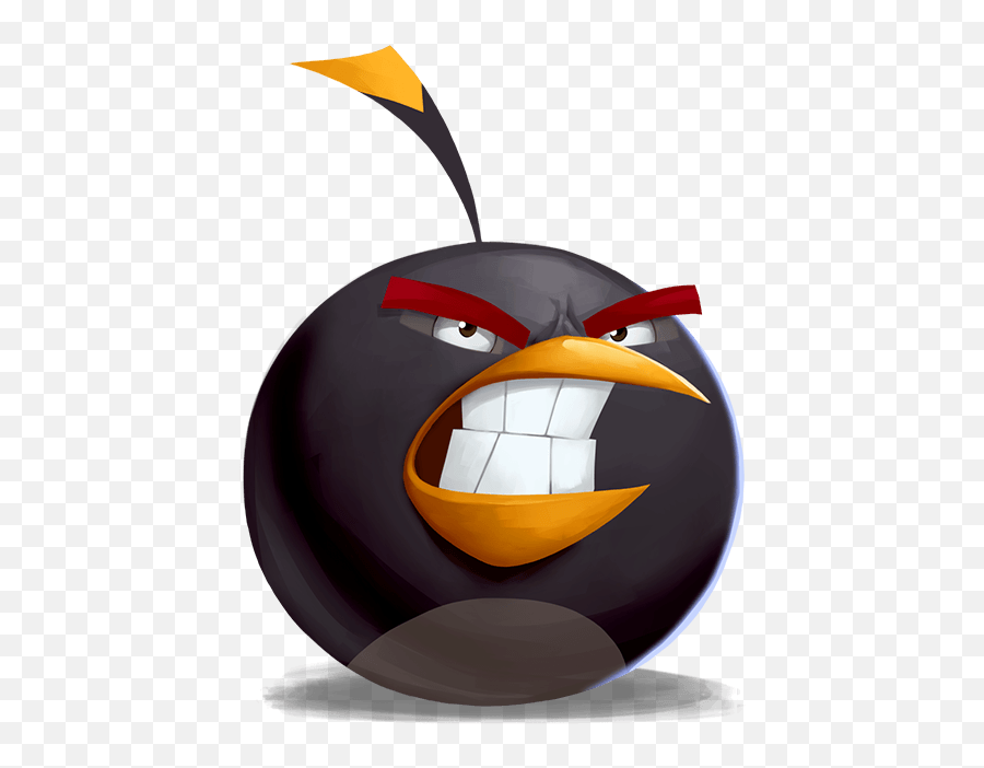 Download Angry Birds Bomb Angry - Full Size Png Image Pngkit Cartoon Bomb Angry Birds Emoji,Bomb Emoji Png