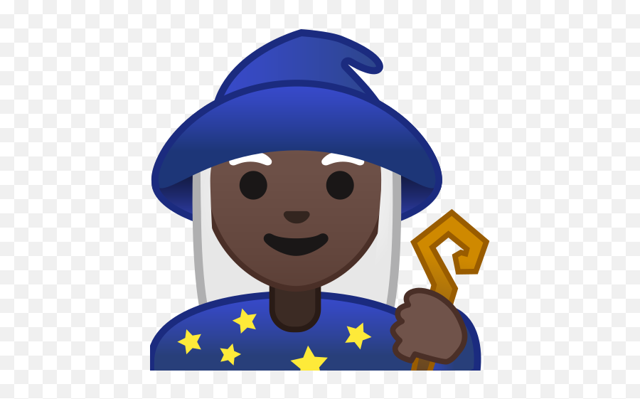 Dark Skin Tone Emoji - Male Mage Emoji,Maga Emoji