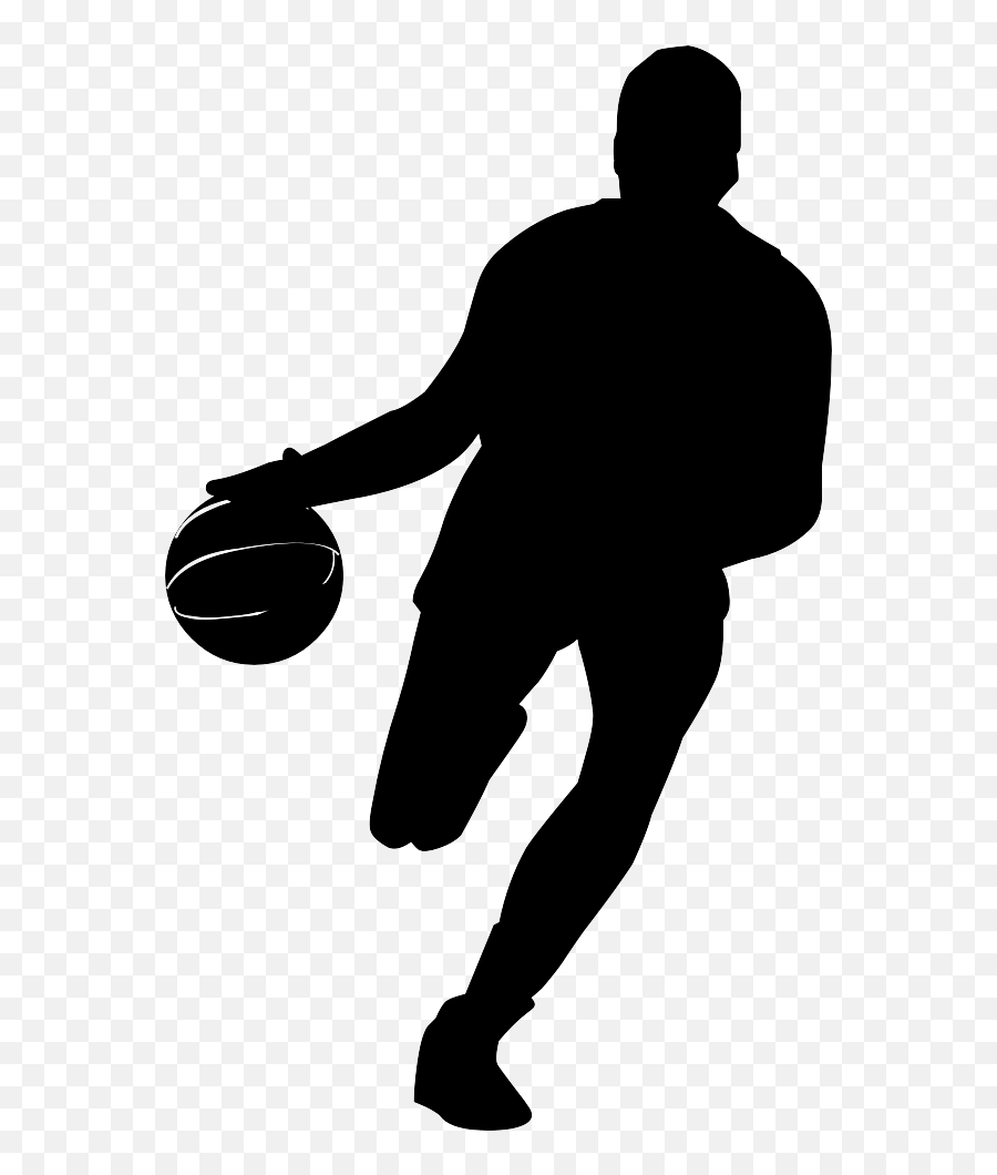 Basketball Jumpman Silhouette Nba Slam - Basketball Player Silhouette Png Emoji,Jumpman Emoji