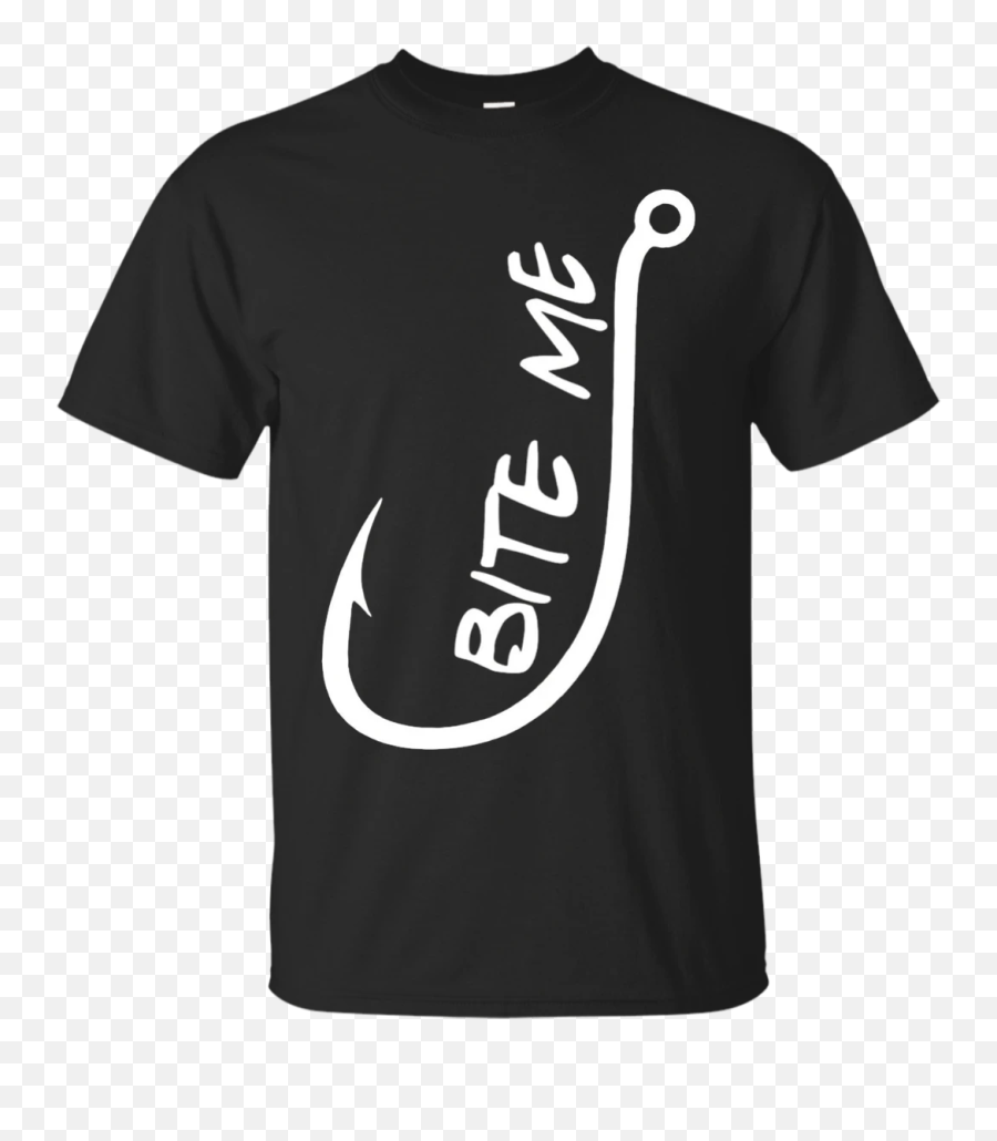 Bite Me - Active Shirt Emoji,Fish Hook Emoji