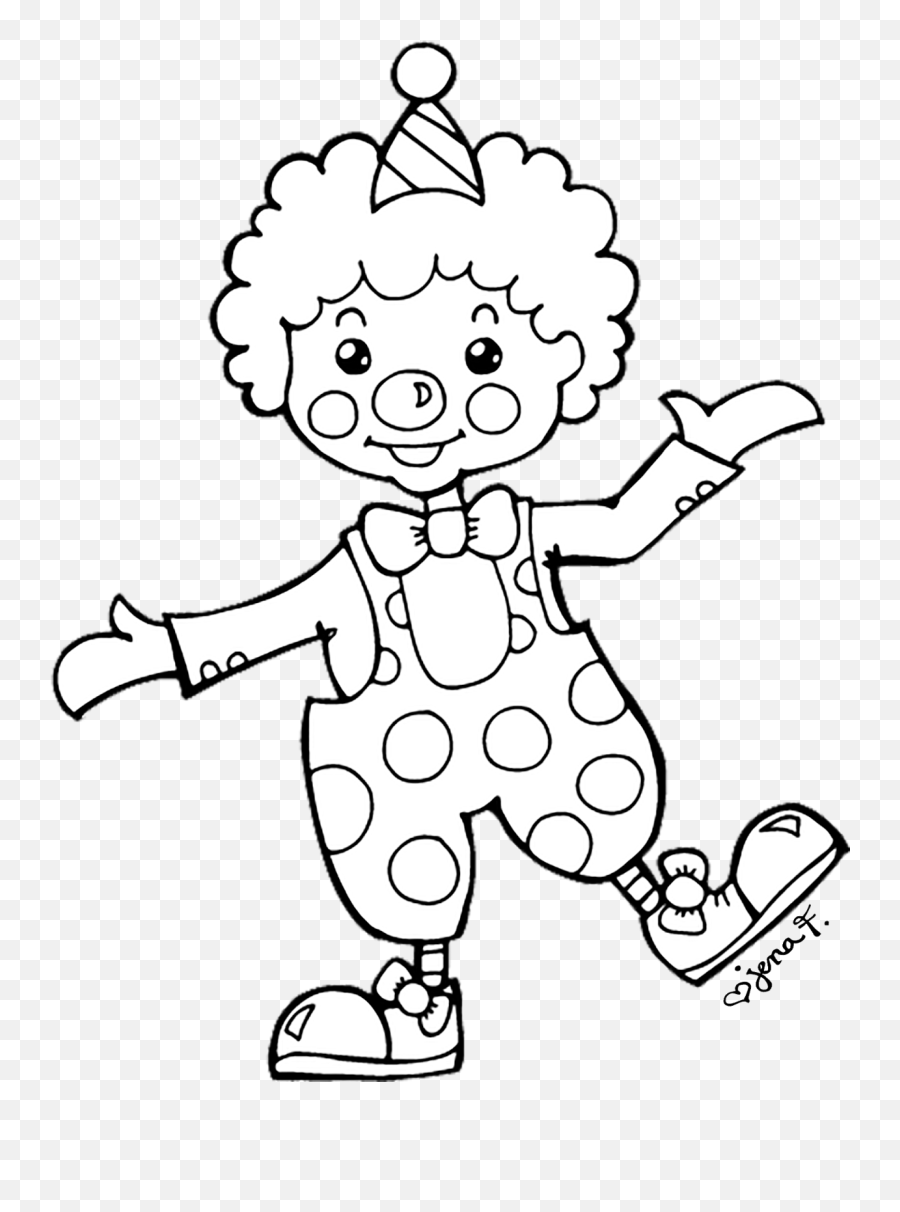 Happy Clown Drawing At Paintingvalleycom Explore - Clown Cartoon Black And White Emoji,Iphone Clown Emoji