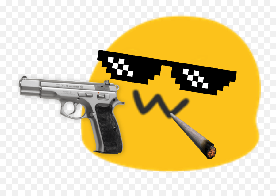 Gangstablob - Dank Emojis For Discord,Gun Emoji