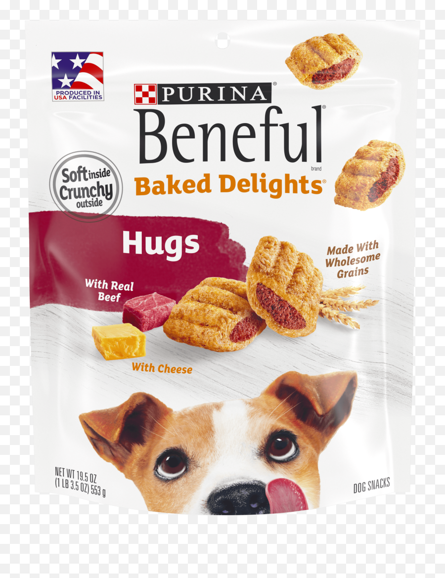 Purina Beneful Dog Treats Baked Delights Hugs With Real Beef U0026 Cheese - 195 Oz Pouch Walmartcom Beneful Baked Delights Hugs Emoji,Emoticon Hugs